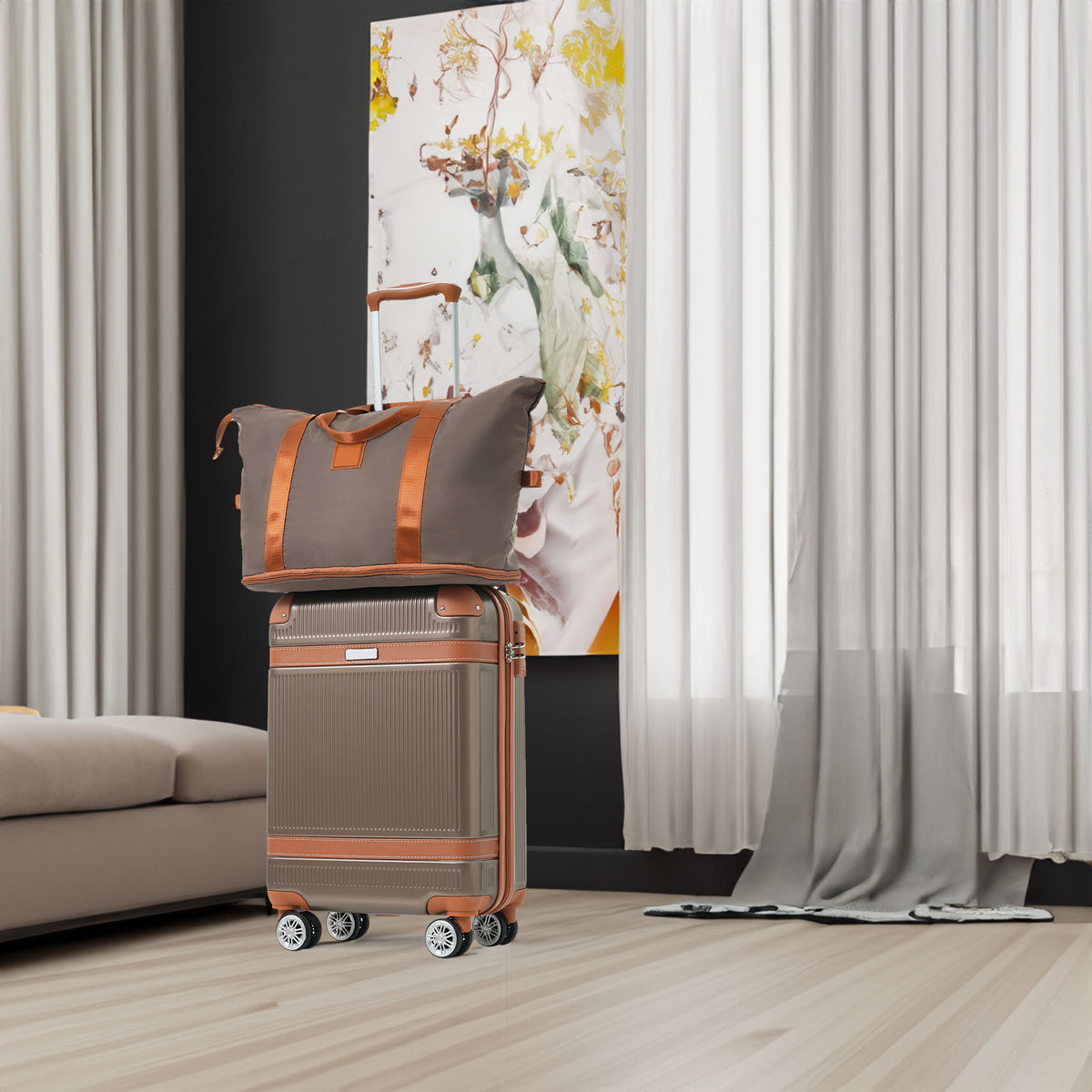 TravLuma 3-Piece Hardshell Luggage Set