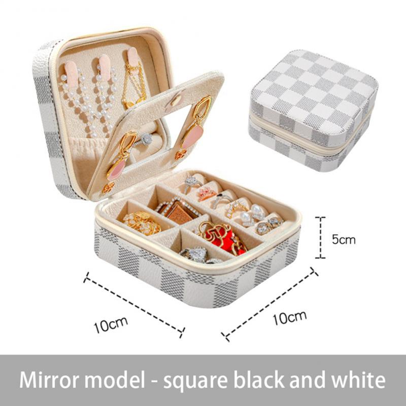 TravLuma Portable Travel Jewelry Case with Mirror