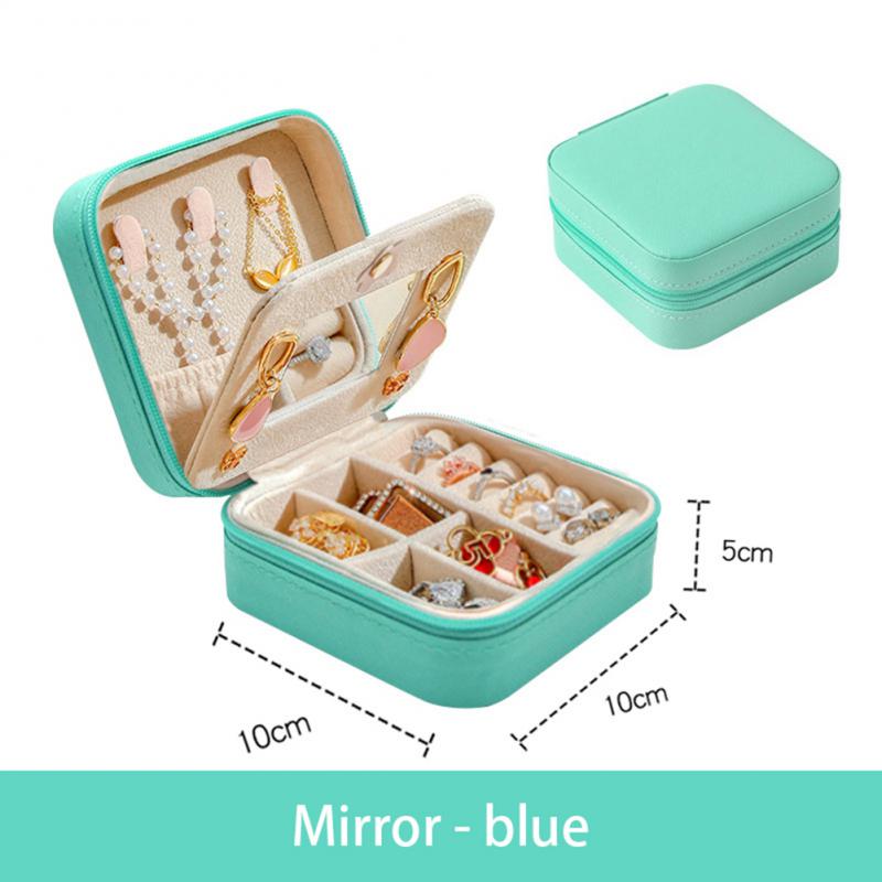 TravLuma Portable Travel Jewelry Case with Mirror