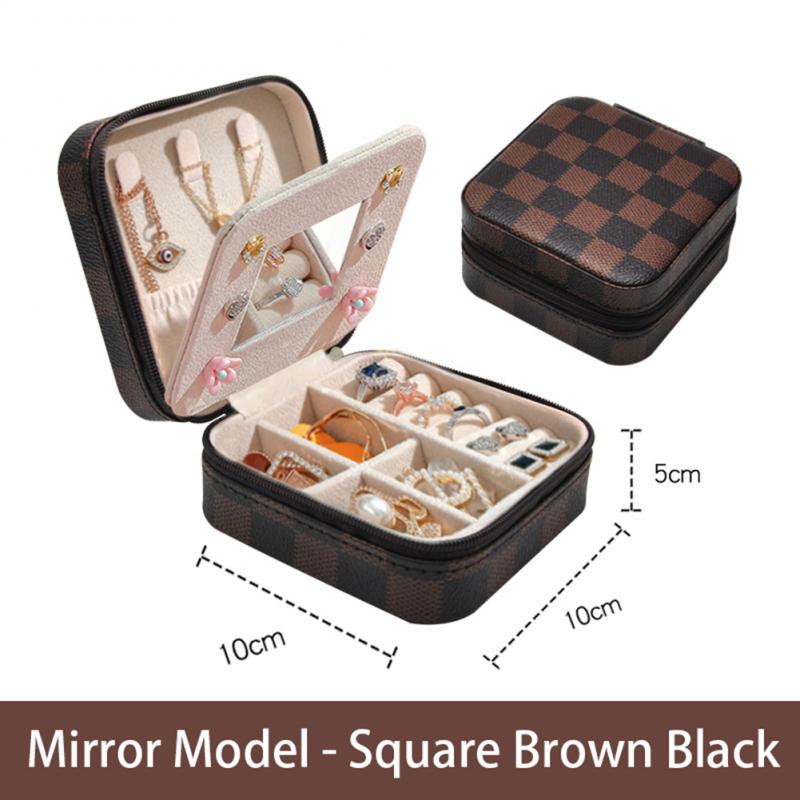 TravLuma Portable Travel Jewelry Case with Mirror