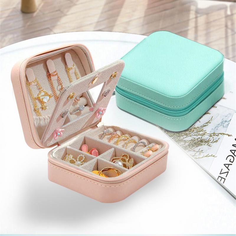 TravLuma Portable Travel Jewelry Case with Mirror