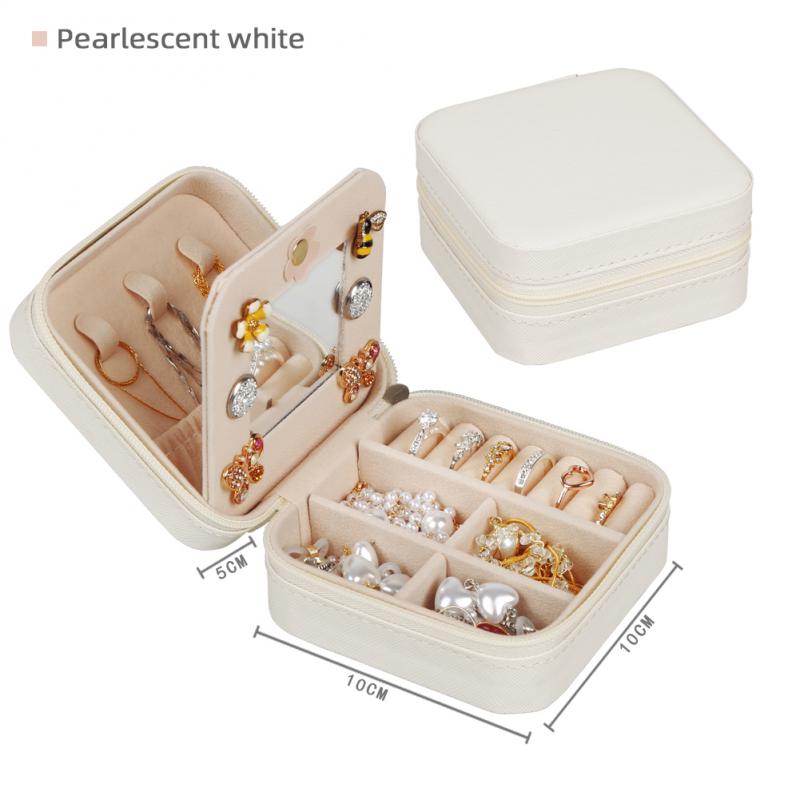 TravLuma Portable Travel Jewelry Case with Mirror