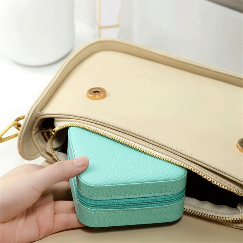 TravLuma Portable Travel Jewelry Case with Mirror