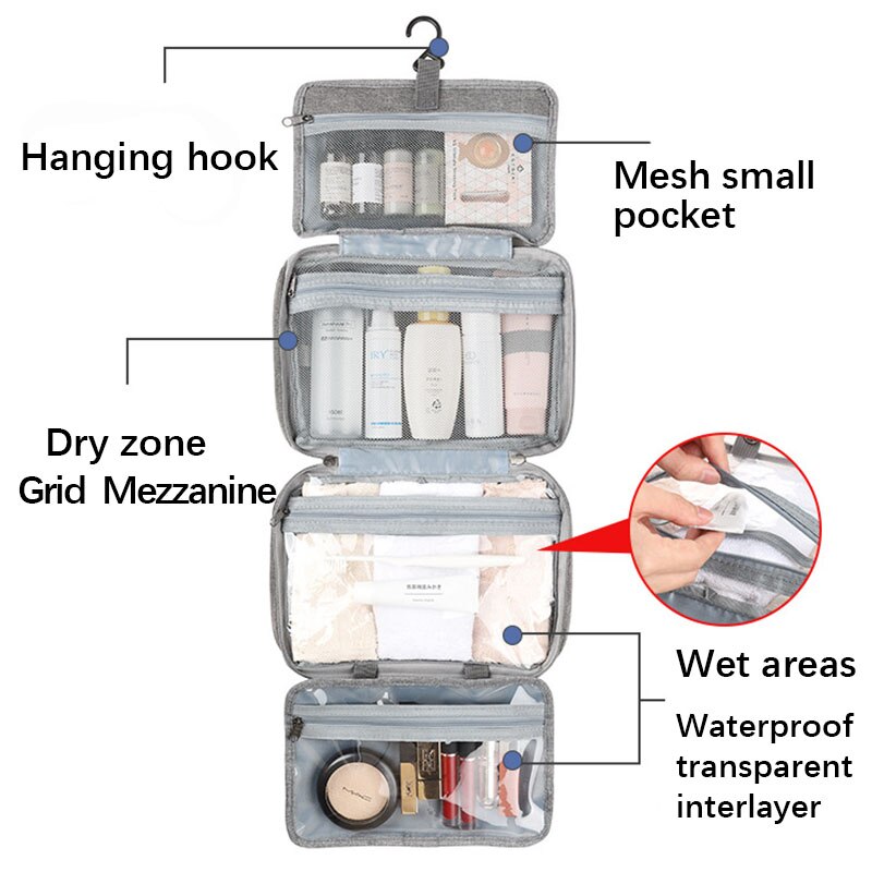 TravLuma 4-Fold Hanging Travel Organizer