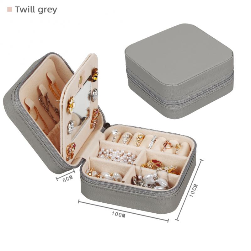 TravLuma Portable Travel Jewelry Case with Mirror